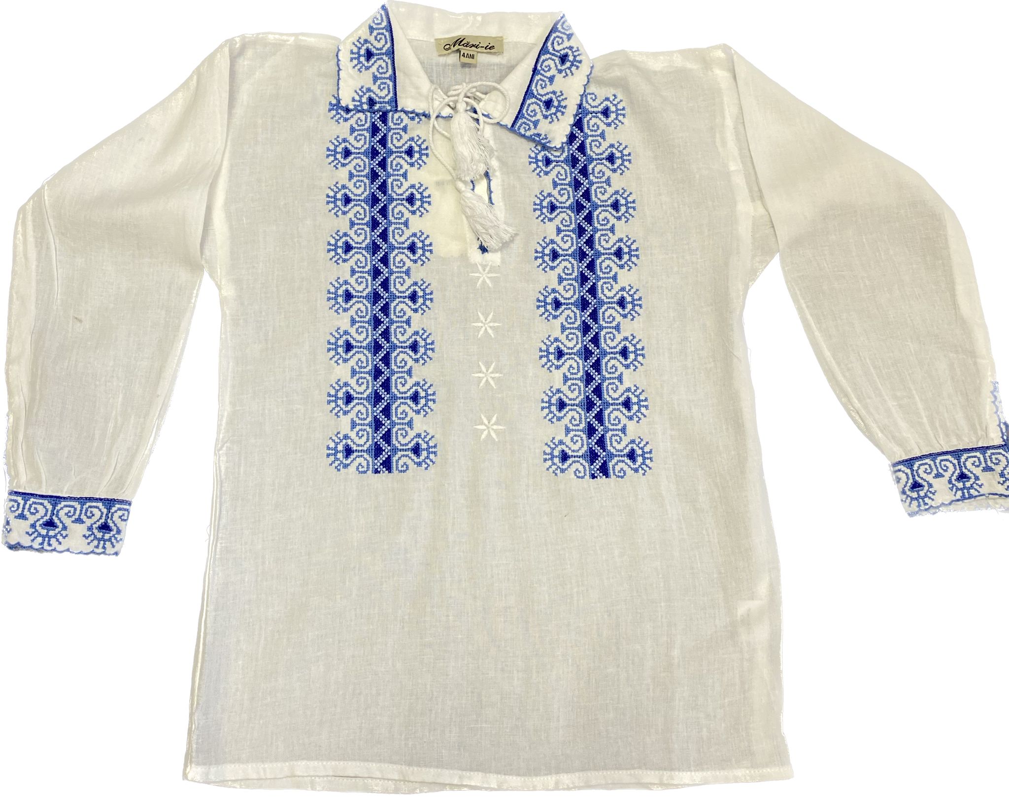 Bluza brodata cu maneca lunga